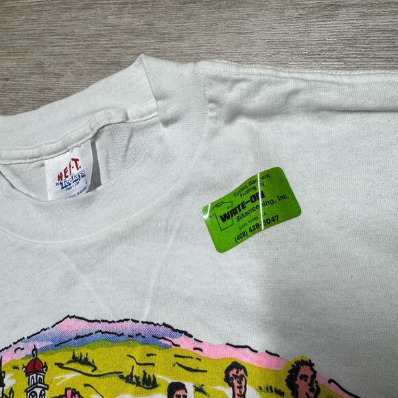 Vintage 80s Wharf To Wharf Race Santa Cruz To Capitola Shirt Deadstock Mens L - Picture 2 of 8